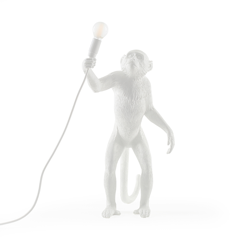 

Monkey Lamp Standing White